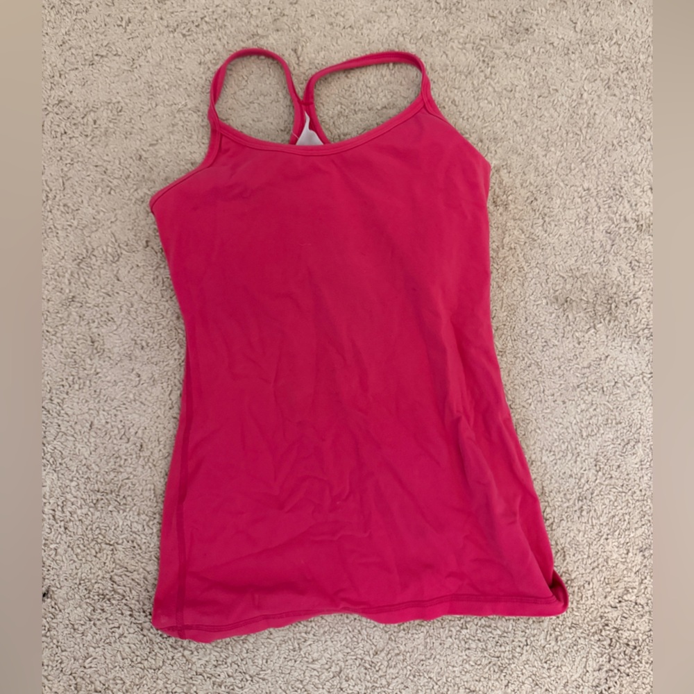 Lululemon pink tank top